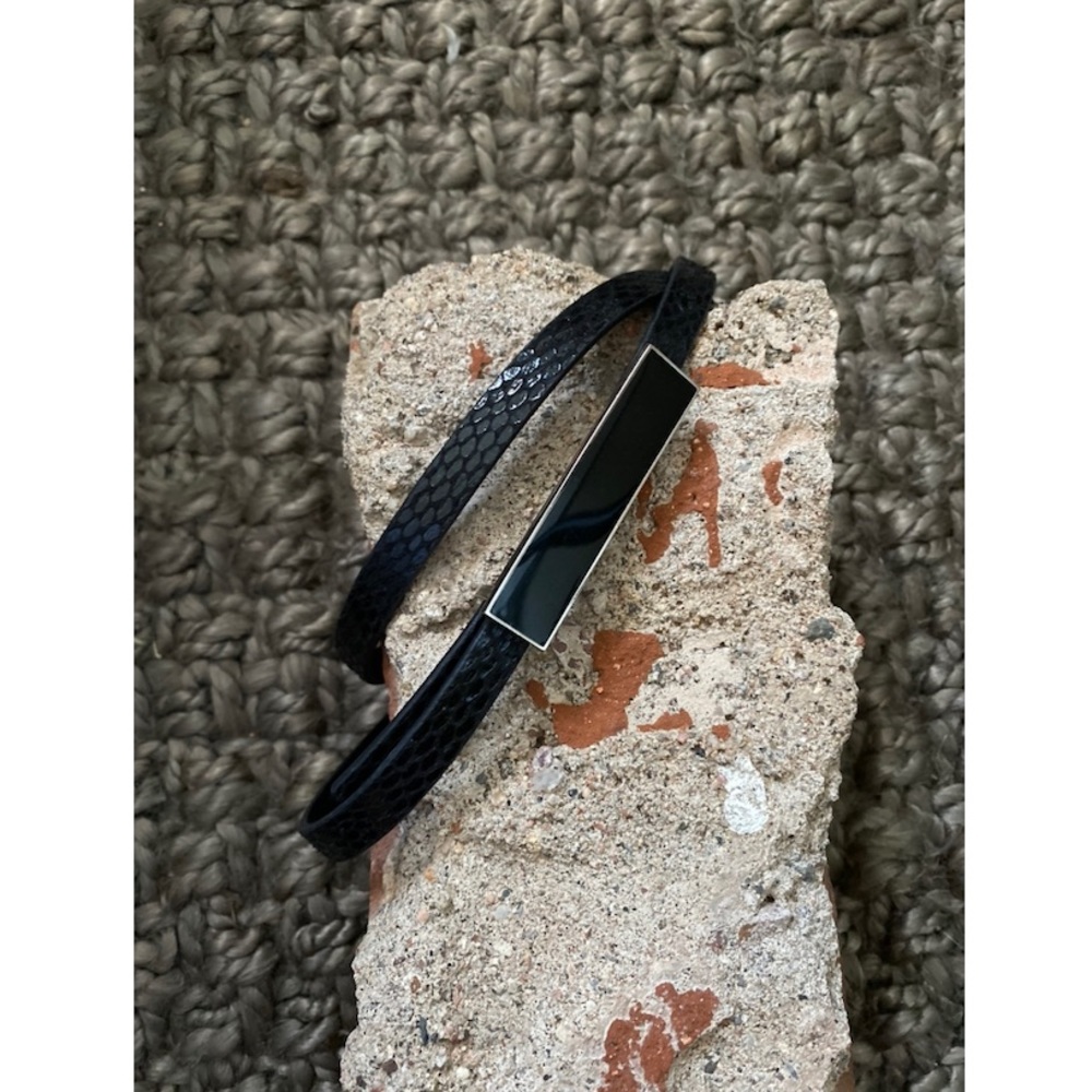 SALE Black Snake Print Belt SALE